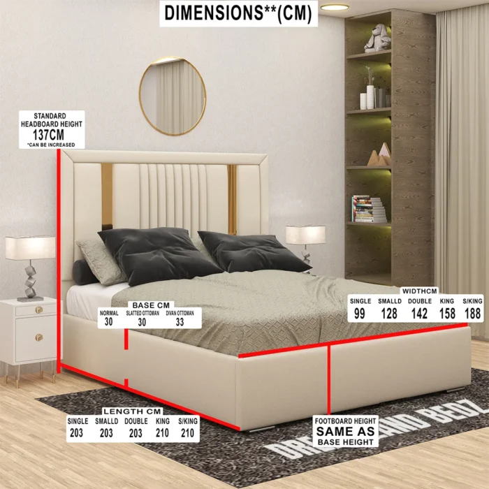 2025 California Golden Stripe Bed With Lines Dimensions