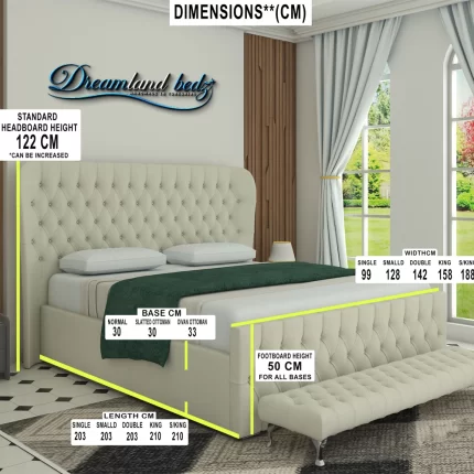2025-Kendal-Wingback-Bed-Dimension