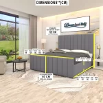 2025 The Orlando Liner Bed Frame-dimensions