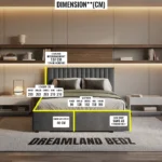 2025 Colorado Bed Frame With Lines Dimensions Size