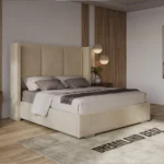 2025 Columbia Wingback Bed Frame Assambled In Room