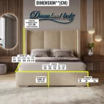 2025 Columbia Wingback Bed Frame Dimension Sizes Guide