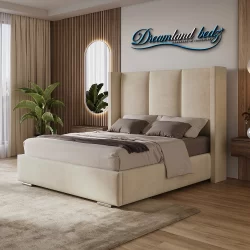 2025 Columbia Wingback Bed Frame Side View