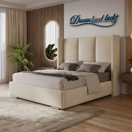 2025 Columbia Wingback Bed Frame Side View