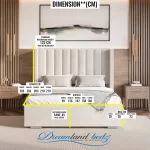 2025 Madison Ottoman Storage Bed Dimension Sizes
