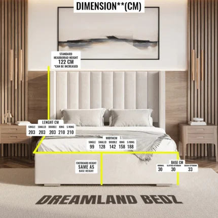 2025 Madison Ottoman Storage Bed Dimension Sizes