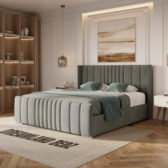 2025 New York Bed Frame Optional Ottoman Storage Assemble In Room