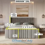 2025 New York Bed Frame Optional Ottoman Storage Dimension Sizes