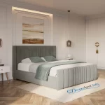 2025 New York Bed Frame Optional Ottoman Storage Side View