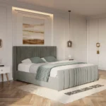 2025 New York Bed Frame Optional Ottoman Storage Side View