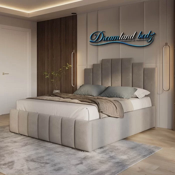 2025 Phoenix Art Deco With Low Foot In Cream Plush Optional Ottoman Storage Assebled In Room