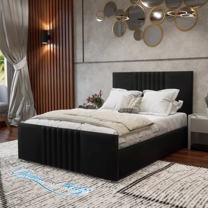 2025 Wiltshire Bed Plush Black In Uk
