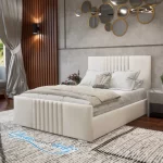 2025 Wiltshire Bed Plush Cream In Room Side View