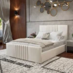 2025 Wiltshire Bed Plush Cream In Room Side View
