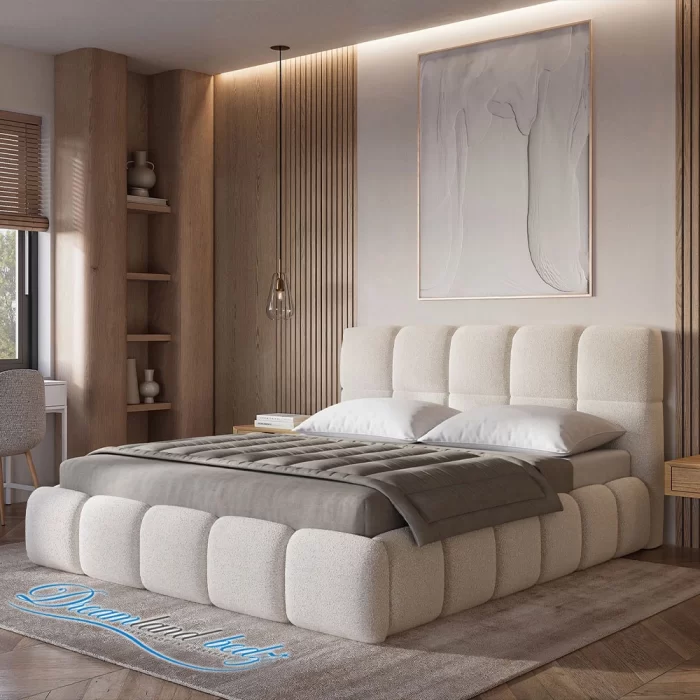 Cloudluxe Upholstered Bed Right Side View