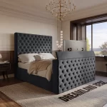 Dreamlabd Luxury Platinum Chesterfield Tv Bed