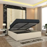 Luxurious Golden Pyramid Bed With Optional Ottoman Storage Solidbase Lid