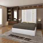 Luxurious Golden Pyramid Bed With Optional Ottoman Storage In Uk