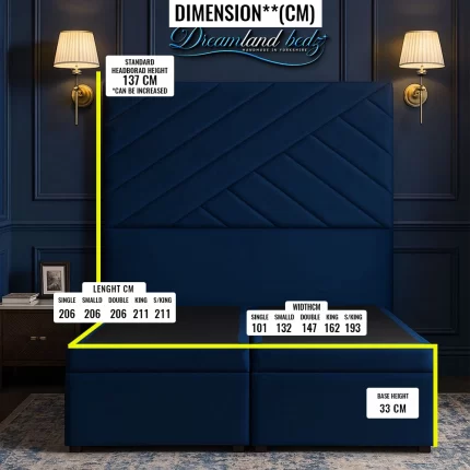 Milan Divan Ottoman Storage Bed Dimensions