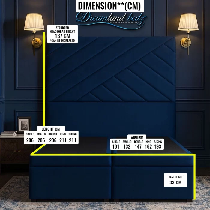 Milan Divan Ottoman Storage Bed Dimensions