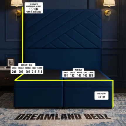Milan Divan Ottoman Storage Bed Dimensions