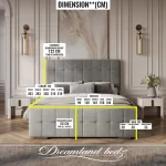 Nashville Cube Bed Frame Dimenion