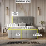 Nashville Cube Bed Frame Dimension