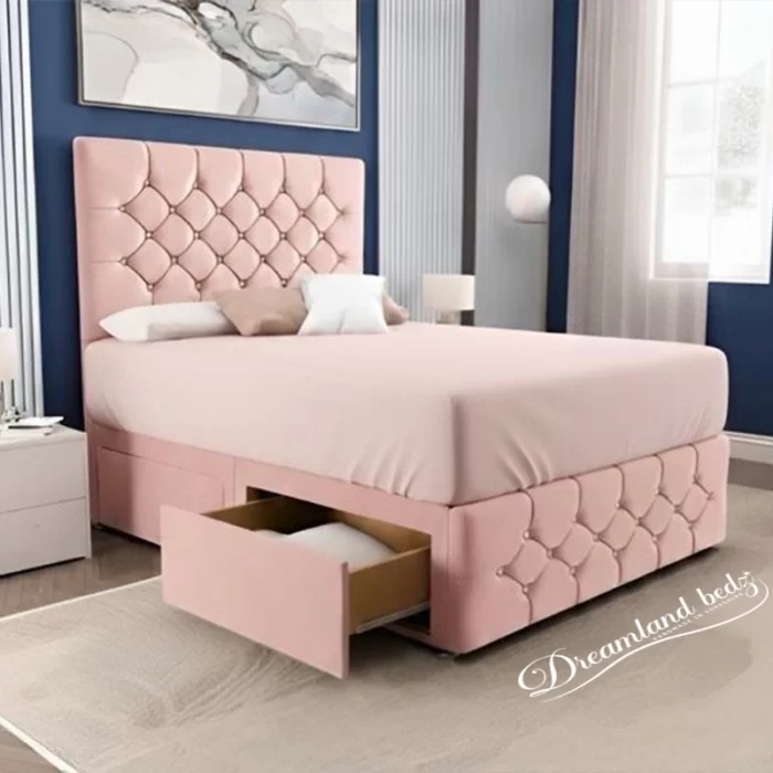 Prestige Drawer Divan Bed Pink