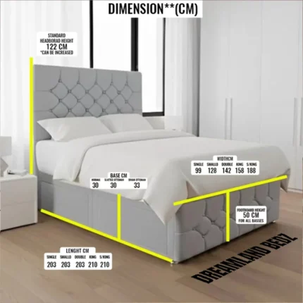 Prestige Drawer Divan Bed Dimension