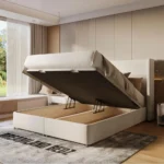 The Kensington Luxury Wingback Bed Lift Up Storage