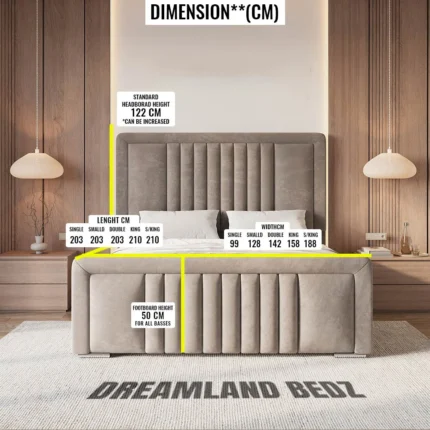 The Melbourne Line With Bumper Bed Dimension Size Guide