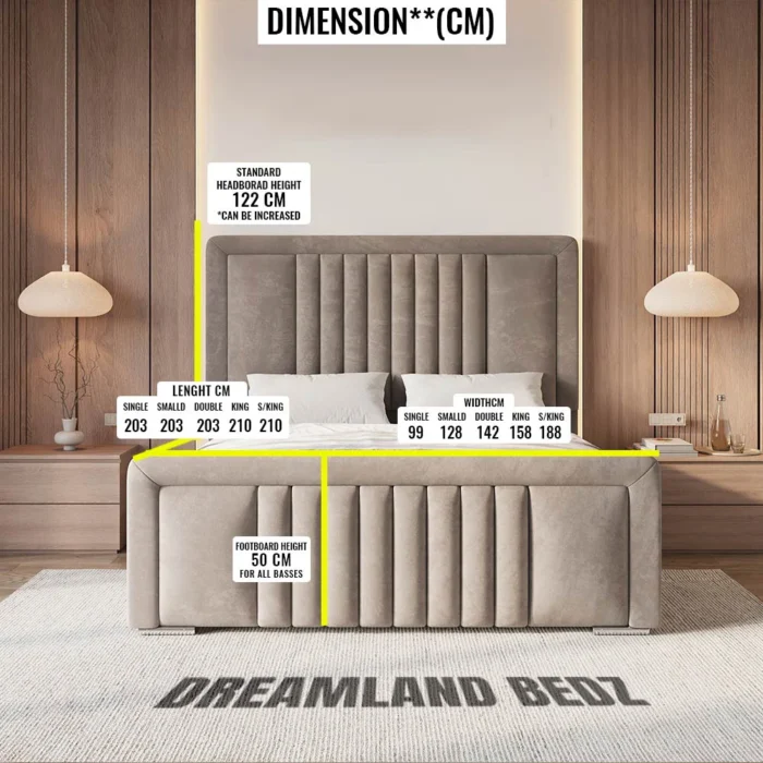 The Melbourne Line With Bumper Bed Dimension Size Guide