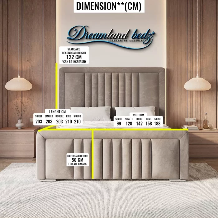 The Melbourne Line With Bumper Bed Dimension Sizes
