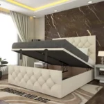 Windermere Upholstery Bed With Optional Ottoman Storage Solid Base