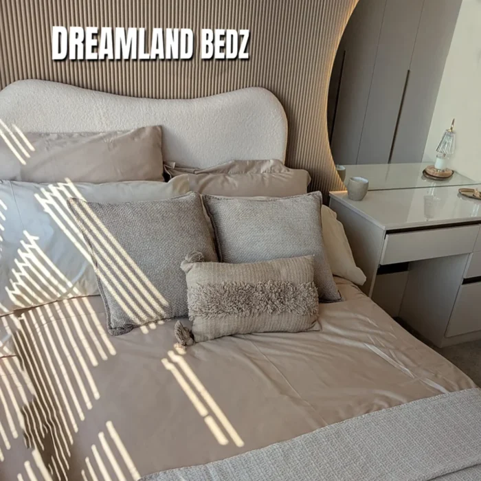 Ascot Boucle Bed Frame Home View