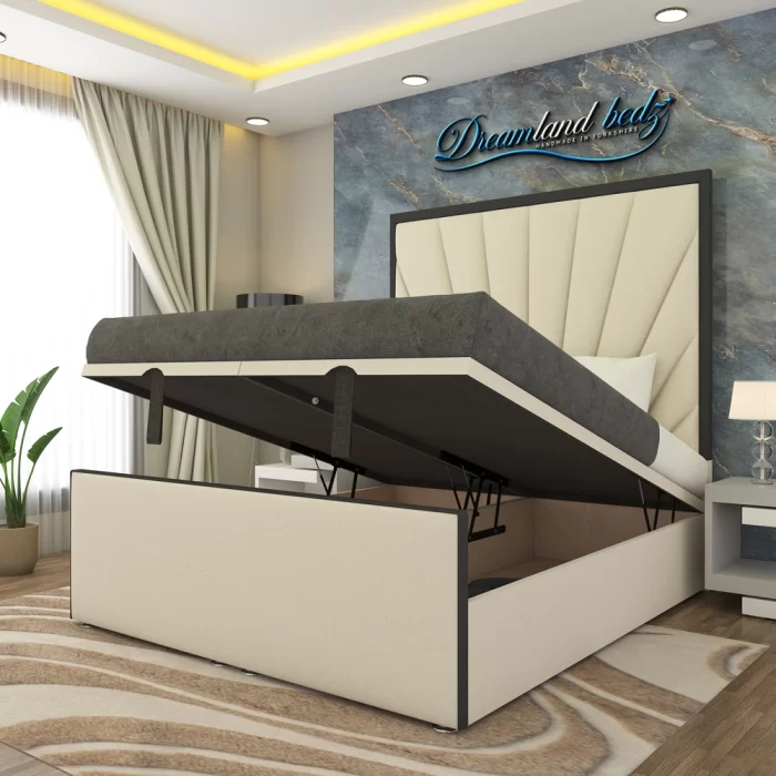 athens-linear-black-trim-bed-frame-with-optional-ottoman-storage-2