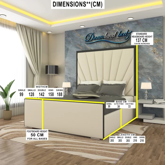 athens-linear-black-trim-bed-frame-with-optional-ottoman-storage-dimensions