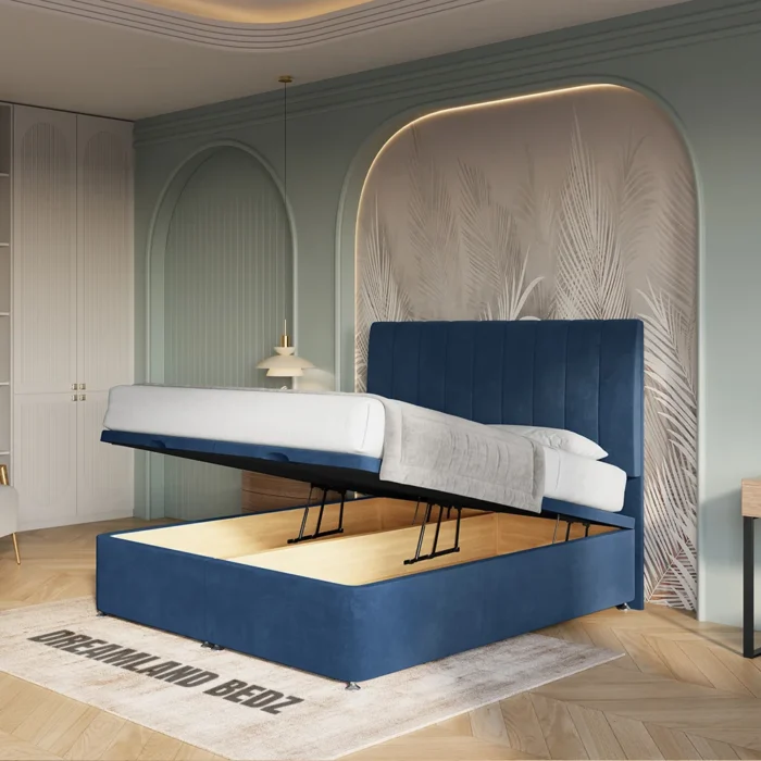 Barcelona Ottoman Divan Bed Logo Place Right View