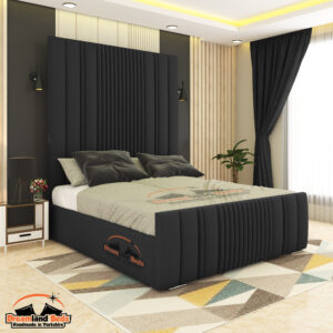 2024 Luxury Middleton Bed Frame in Plush Black