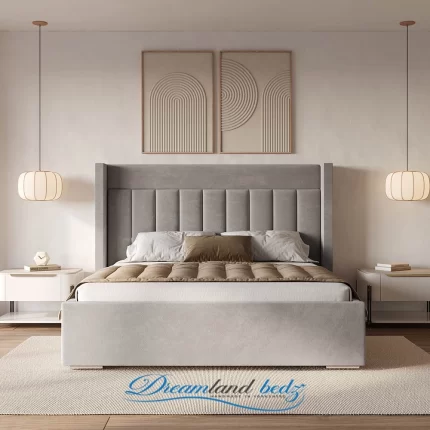 Brooklyn Wingback Bed Frame Assemble In Room