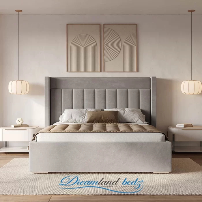 Brooklyn Wingback Bed Frame Assemble In Room