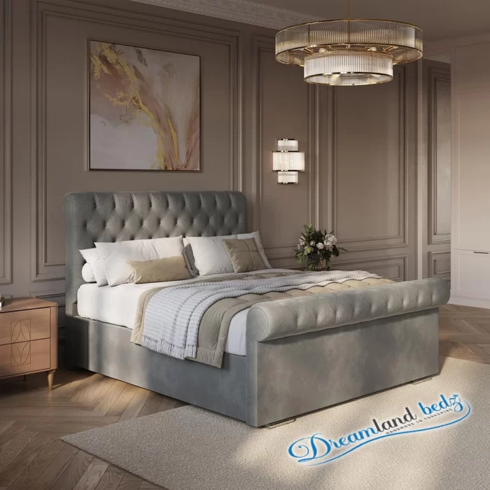 cairo-chesterfield-ottoman-bed-frame-left-view