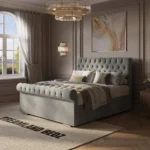 Cairo Chesterfield Ottoman Bed Frame Side View
