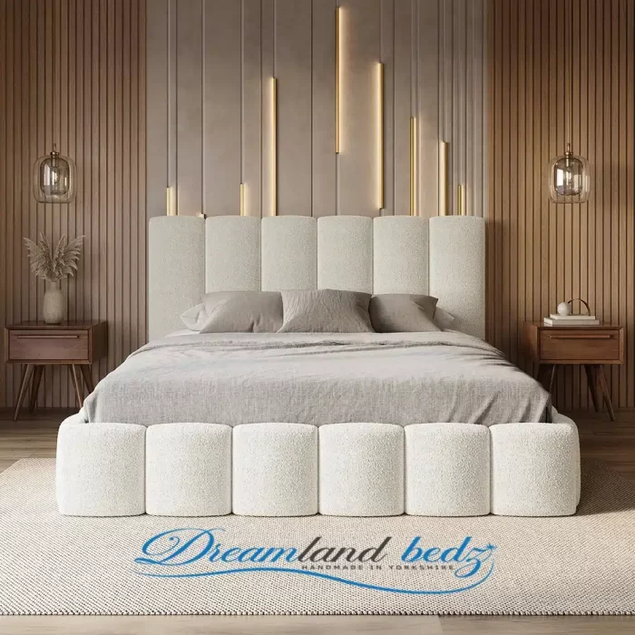 Cheshir Teddy Boucle Cream Bed
