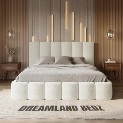 Cheshir Teddy Boucle Cream Bed