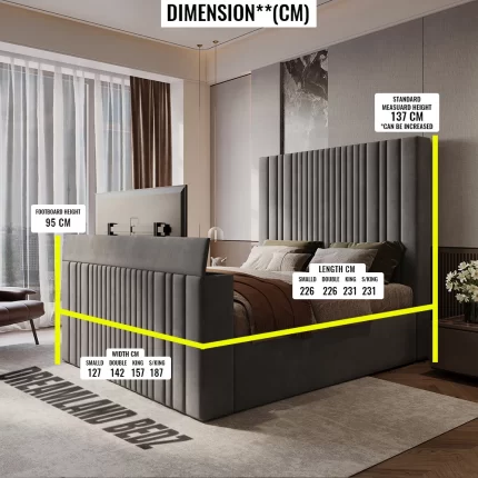 Dreamland The Serene Sanctuary Tv Bed Uk Standered Bed Sizes