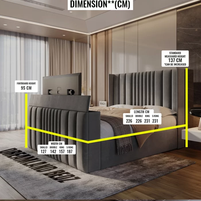 Dreamland Luxury Smartsleep Tv Bed Uk Standered Bed Size