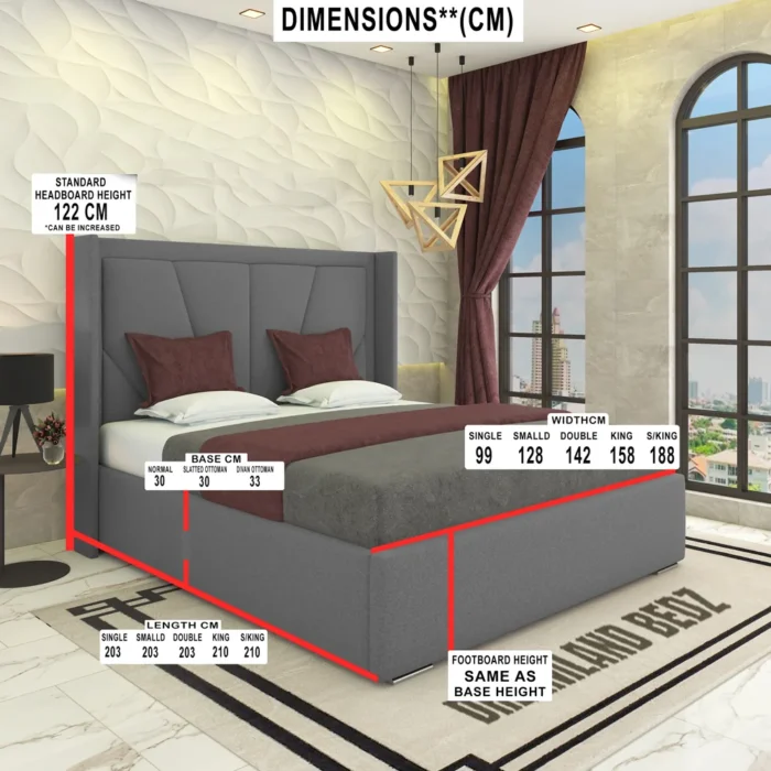 Dreamland Oxford Sunrise Bed 2025 Dimensions