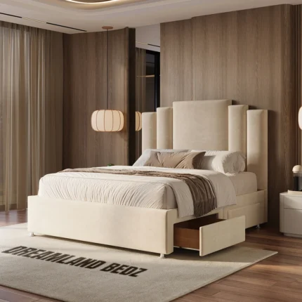 Florence Art Deco Divan Bed With Drawers