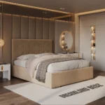Florence Bed Frame With Optional Ottoman Storage Left View